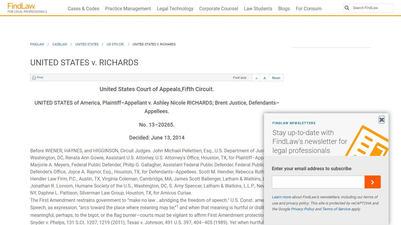 UNITED STATES v. RICHARDS | FindLaw